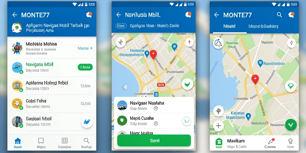 Antarmuka MONTE77 dengan fitur navigasi yang intuitif.