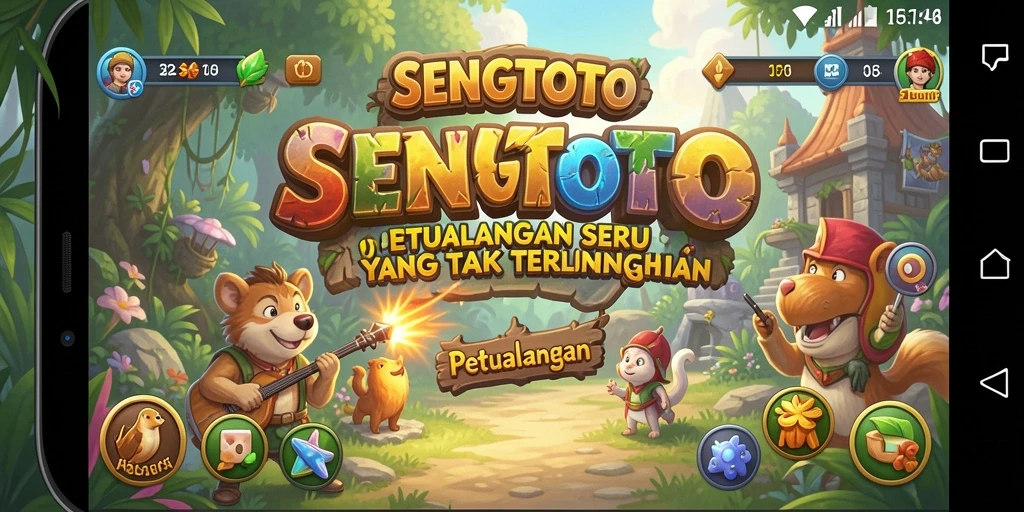 Antarmuka SENGTOTO menampilkan petualangan yang menakjubkan.